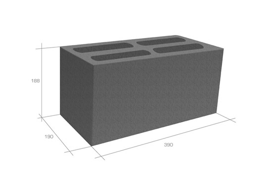 Стандартные размеры керамзитобетонных блоков
