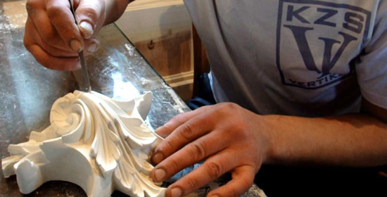 Доводка лепного элемента