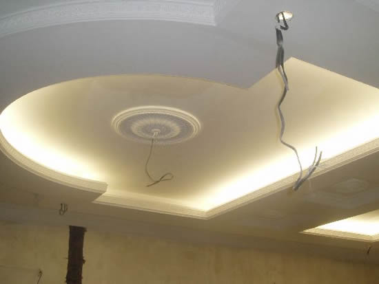 ремонт гипсокартоном потолка