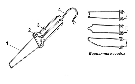 Схема ручного терморезака: