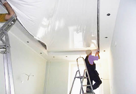 Выполнение крепежа по диагонали помещения