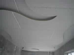 Потолок из гипсокартона готовый к покраске