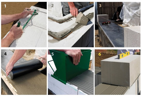 Технология укладки стены из пеноблоков своими руками