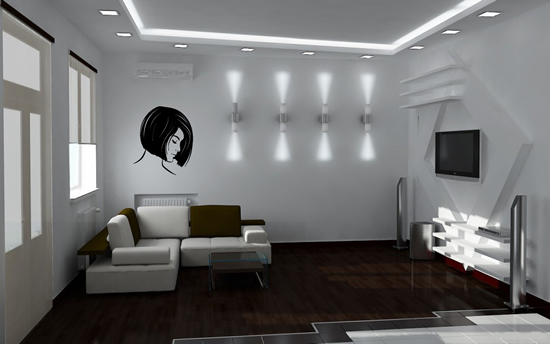 Сочетание нескольких вариантов подсветки