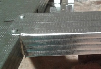 соединение поперечных отрезков с продольным профилем