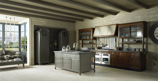 Современная кухня в стиле кантри