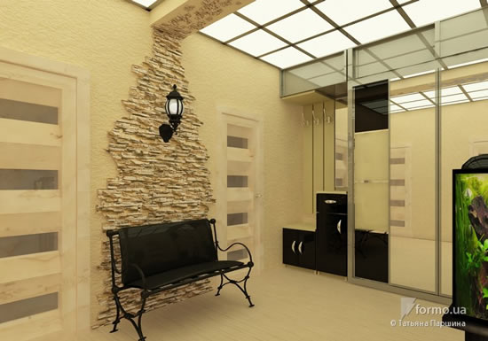 Стеклянный модульный потолок