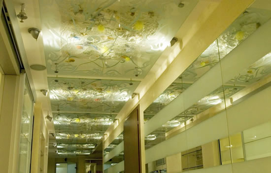 Триплексная печать на потолке