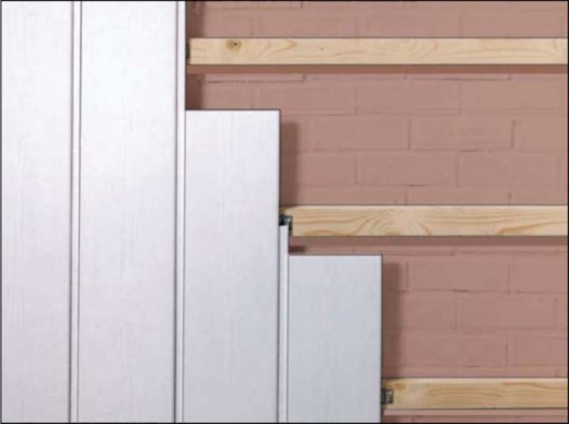 Забег стыков на деревянной обрешетке (необязательно)