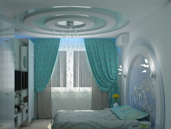 В интерьере спальни - полная гармония