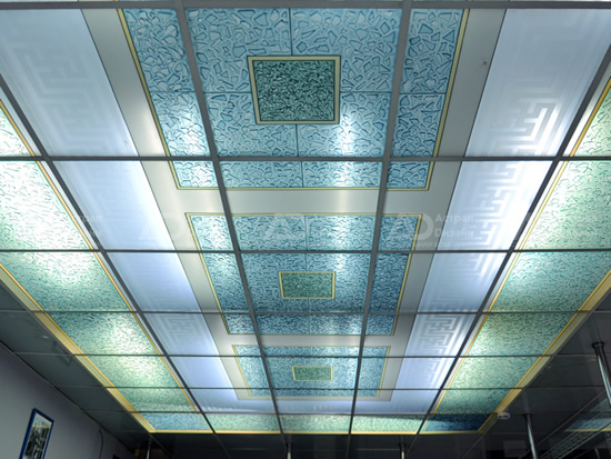 Вариант подвесного потолка: кассеты