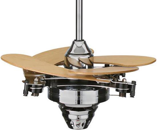 Лопасти автоматически складываются