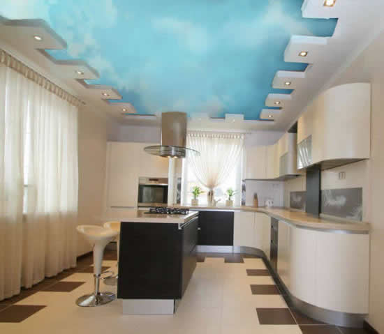 Вытяжка в натяжном потолке