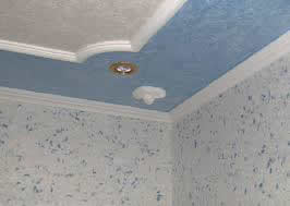 Жидкие обои на потолке